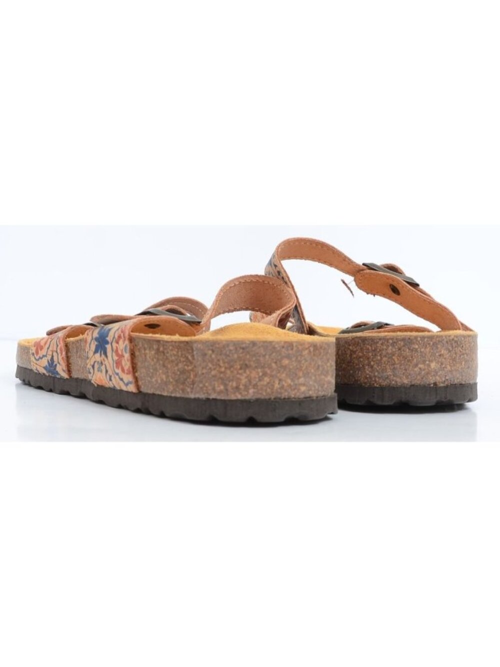 Time and Tru Sz 8.5 Footbed Thong Slide Floral Boho Summer Beach Toe Ring Sandal - Picture 5 of 7